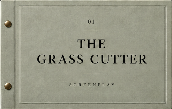 Cover art for the screenplay The Grass Cutter by Sharana Mahomed